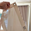 Pvc filtrante su misura bordatura e occhielli