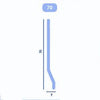 Battiscopa 2mt in PVC semiflessibile - Resta Tendaggi