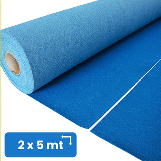 2 x 5 mt Moquette agugliata Blu L28