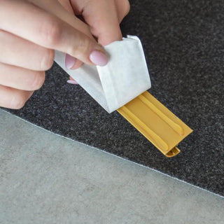 Terminale a schiacciare per moquette colore oro cm 270 - Resta Tendaggi